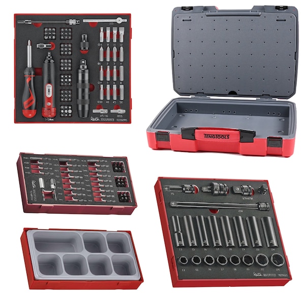166 Piece Impact Socket, Torque & Bit Foam Kit